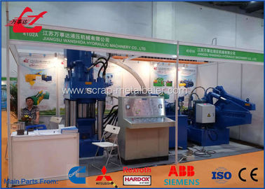 Kalite  Cast Iron Sawdust Briquette Machine , Metal Briquetting Press Machine PLC Control Y83-3150 Fabrika