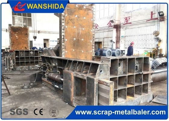 satın al Industrial Scrap Metal Baler with Total Power 60KW and Machine Size 2800X1600X1800 mm for Efficient Baling online manufacture