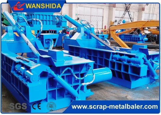satın al 1600 kN Hidrolik Atık Metal Baler PLC Çelik ve Alüminyum Atık için Kontrol Edilen 400×400 mm Bale Boyutu online manufacture