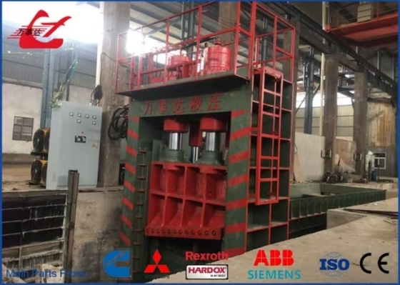 Metal geri dönüşüm tesisi için 500 tonluk Hidrolik Hurda metal Demir dışı Giyotin makası 5-8 ton/saat