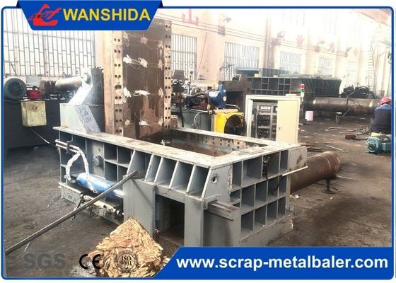 90kW motorlu ve çelik fabrikası için 2000x1750x900mm basın odası olan 250 tonluk ağır yüklü hidrolik metal hurdası baler