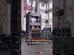 Y82-100 Atık kağıt, karton, plastik şişe balyalama presi için Hidrolik Dikey Balya Makinesi