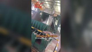 Bakır talaş için 500ton yüksek baskı kuvveti Hurda Metal Balyalama Pres makinesi