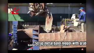 Besleme kepçeli Sabit Hurda Metal Balya Kaydedici